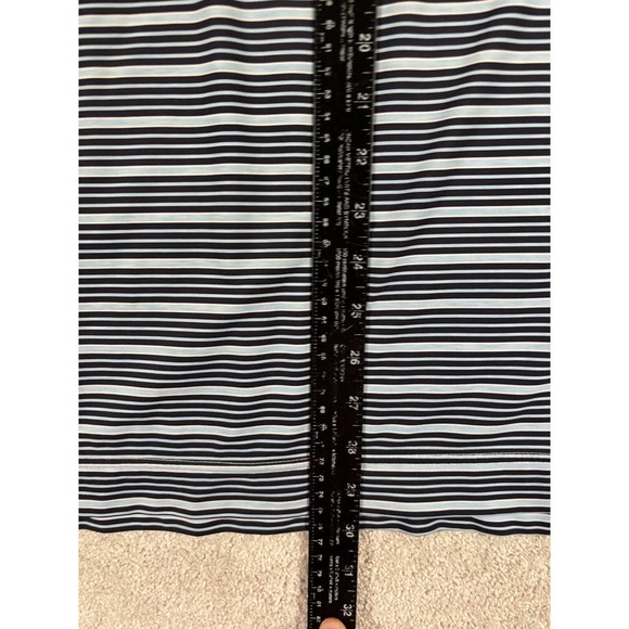 FootJoy FJ Men's Blue & White Striped Golf Polo Shirt Large - Nice - Picture 3 of 5